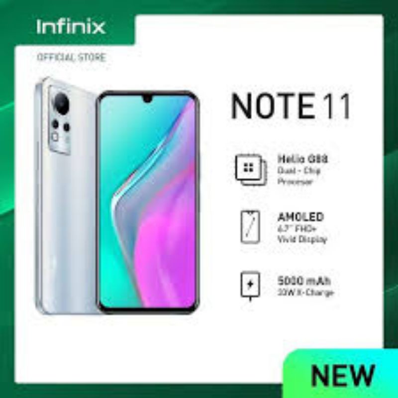 Invinix Note 11 4/64 Garansi Resmi