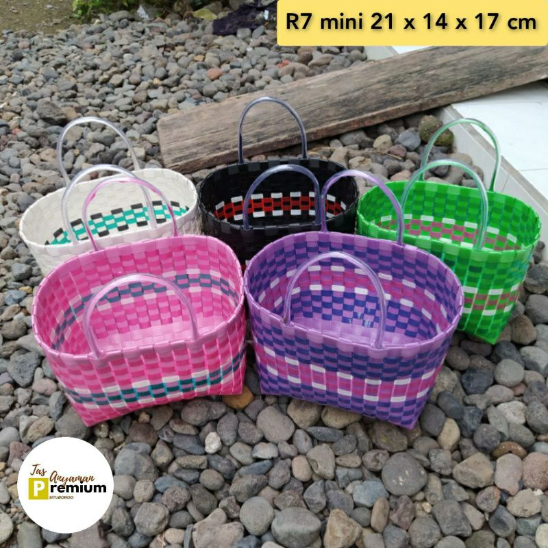 (Uk R7 mini) Tas Belanja/ Tas Souvenir/ Tas Anyaman/ tas selametan/ hampers/ tas cantik