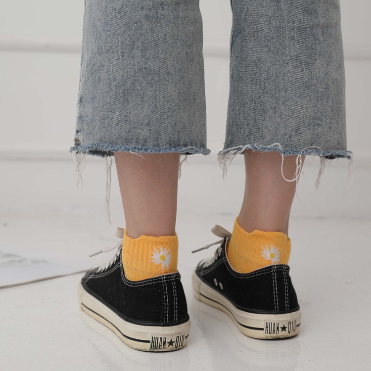 KAOS KAKI - Ankle Socks Semata Kaki Daisy Polos Alas Tumit Sepatu Tali Perawatan Angkle Wanita Pria