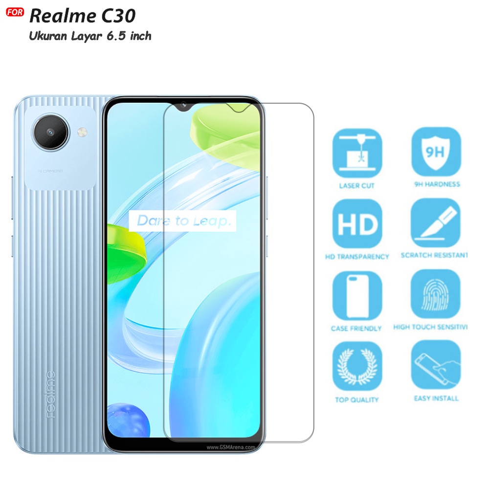 Tempered Glass Realme C30 - Anti Gores Kaca Premium Quality