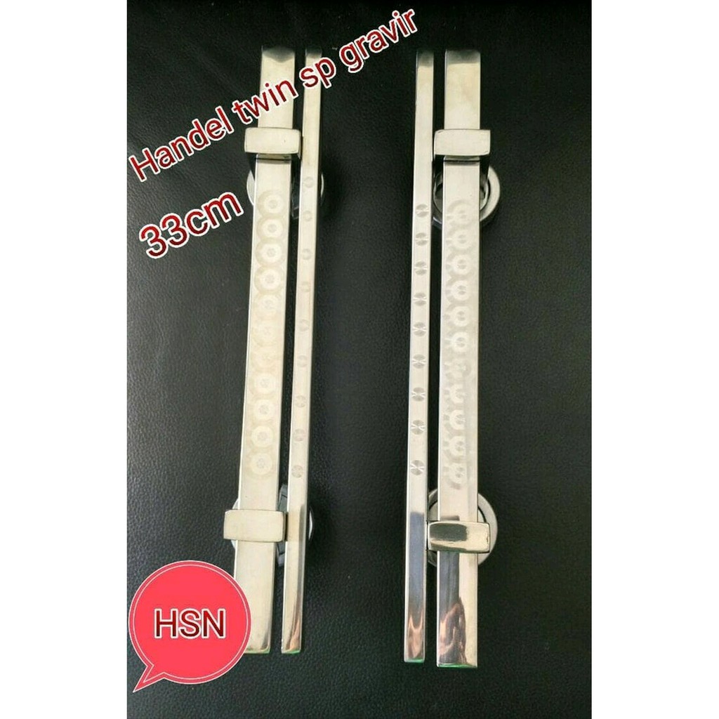 HANDLE PINTU 33CM TWIN SP GRAFIR - TARIKAN PINTU RUMAH - GAGANG PINTU MINIMALIS Berkualitas