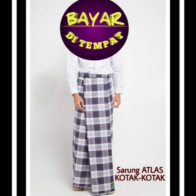 SARUNG DEWASA MOTIF KOTAK ATLASAN