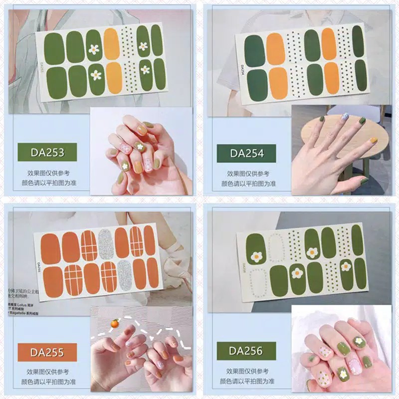 Stiker Kuku High End Motif Kartun 3D | Nail Sticker 14PCS [DA241-DA258]