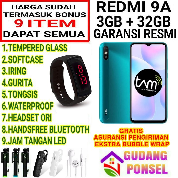 XIAOMI REDMI 10 & REDMI 9 T 9t 6/128 4/64 GB RAM 6GB 4GB ROM 128GB 64GB & 9A GARANSI RESMI TAM-2