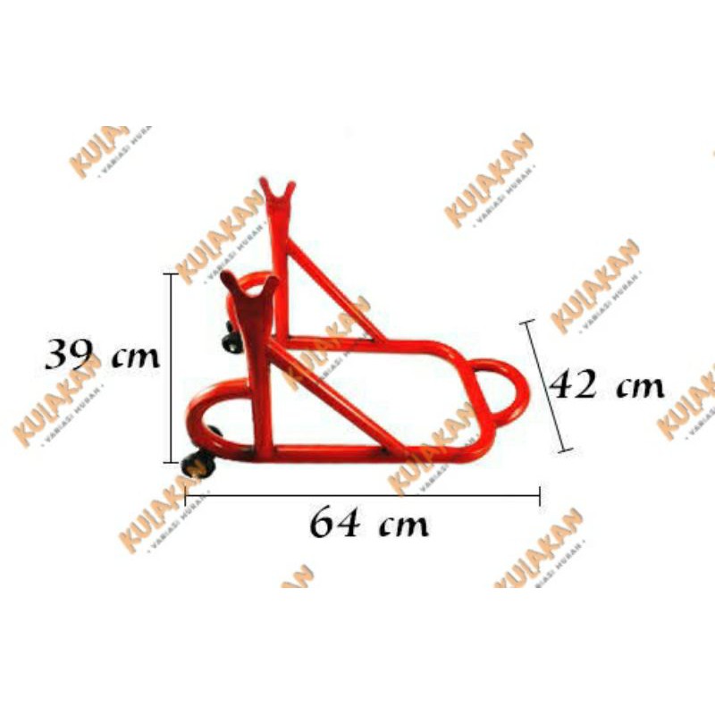 Paddock Stand Pedok Ninja, Vixion, R15, Ninja250, CBR, CB150, GSX Universal V