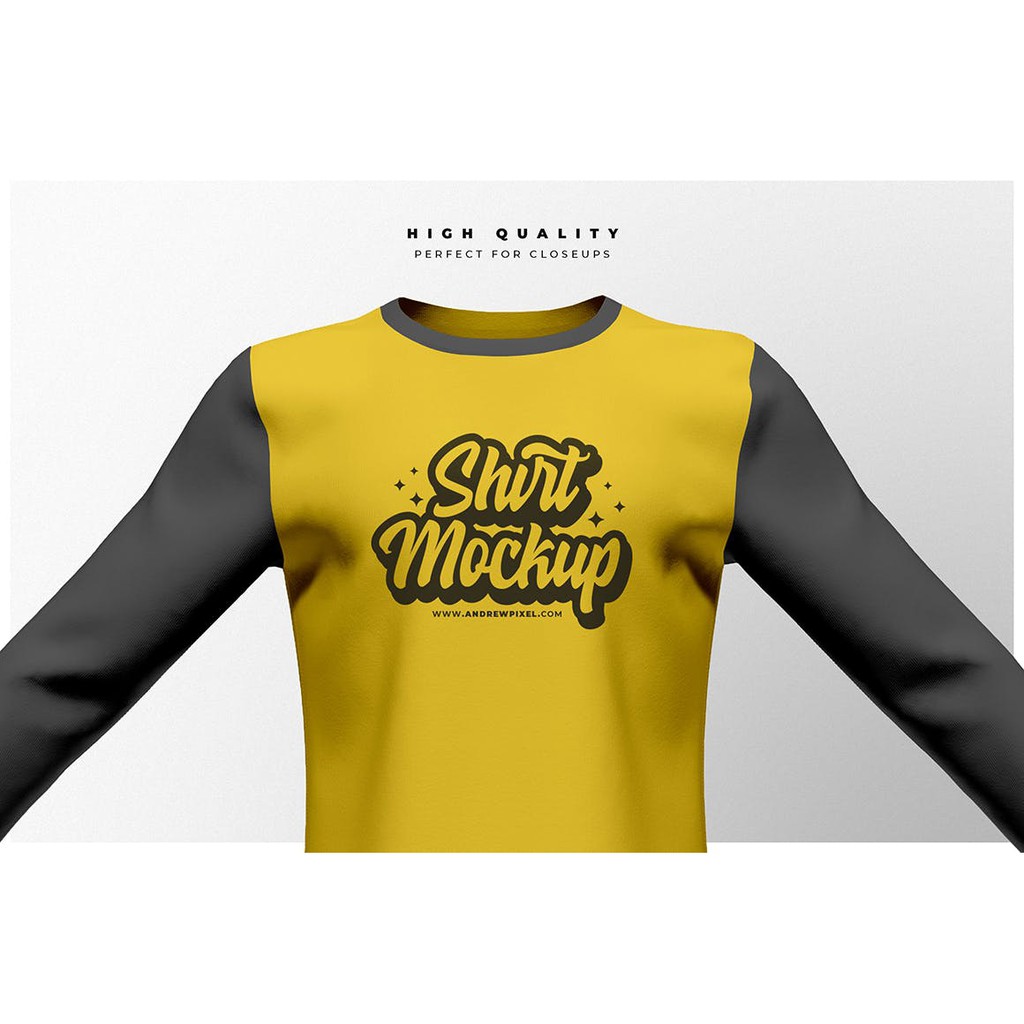 Pro Long Sleeve Shirt Mockup ADTY Version - Creative Marketid-2