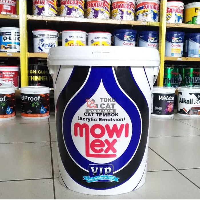 CAT TEMBOK MOWILEX INTERIOR 20 LITER VARIAN WHITE