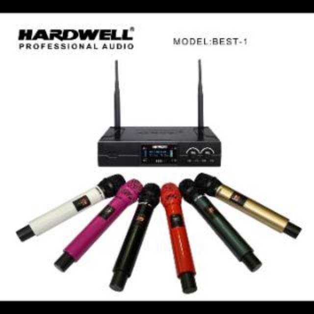 Microphone wireless hardwell best 1 UHF profesional mic.