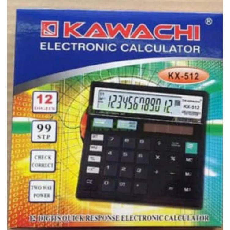 

Kalkulator/Calculator Besar murah Kawachi KX-512 12 Digits Electronik C