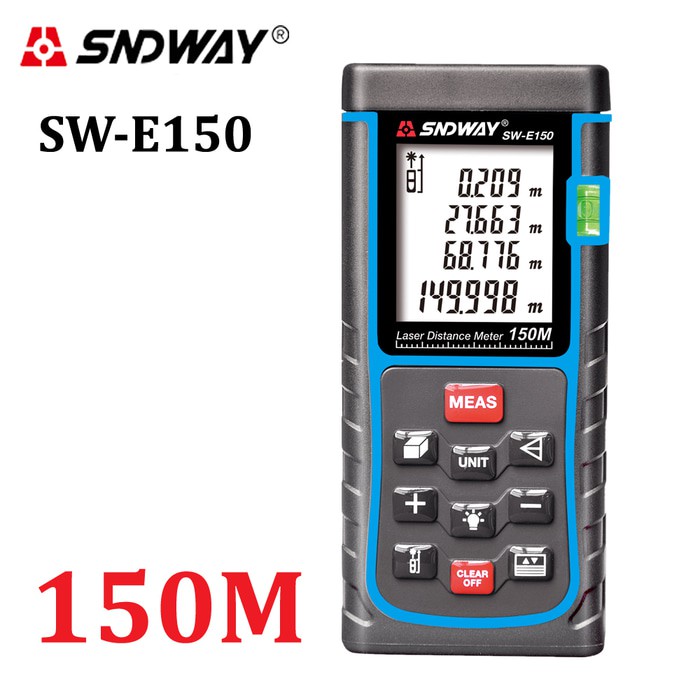 SNDWAY SW-E150 Meteran Laser Digital Jarak 150M