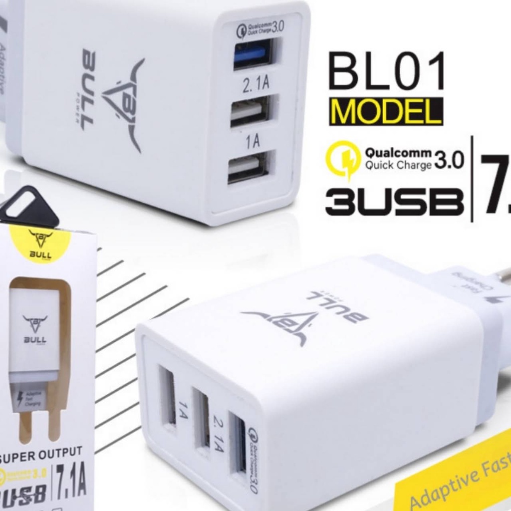 CHARGER/CASAN BULL 7.1A 3 USB SUPER OUTPUT