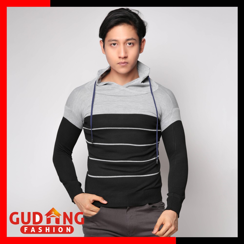 Sweater Rajut Kombinasi Pria - SWE 642