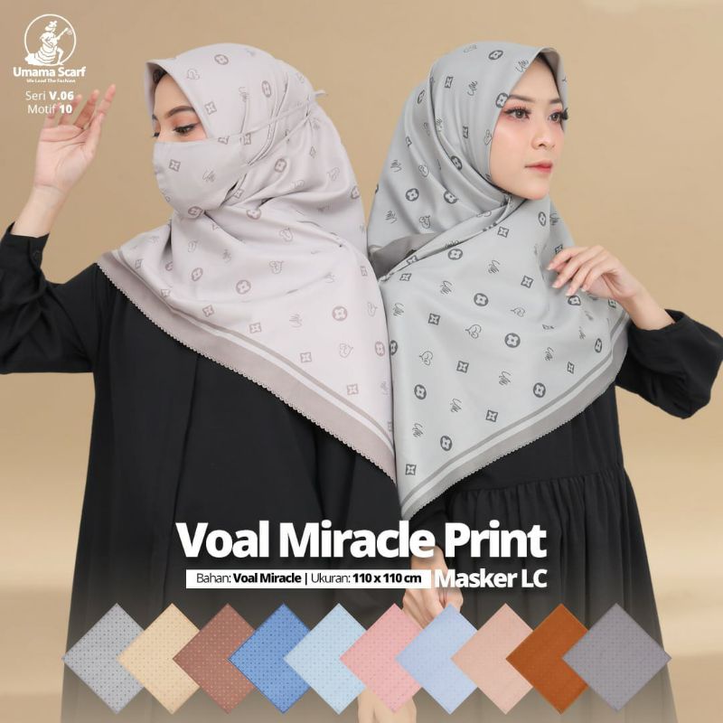 segiempat voal Umama set masker