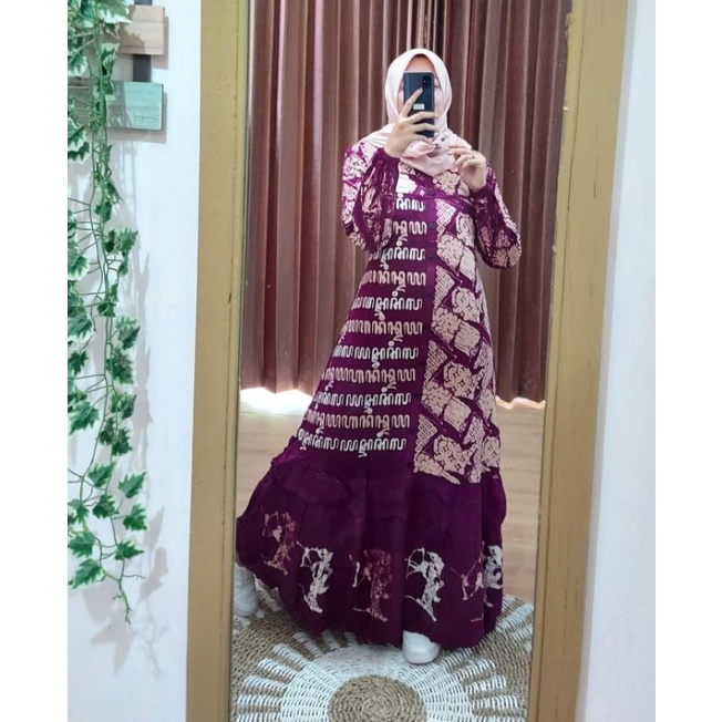 GAMIS TWILL ORI REMPELL|| TWILL AKSARA JAWA WAYANG