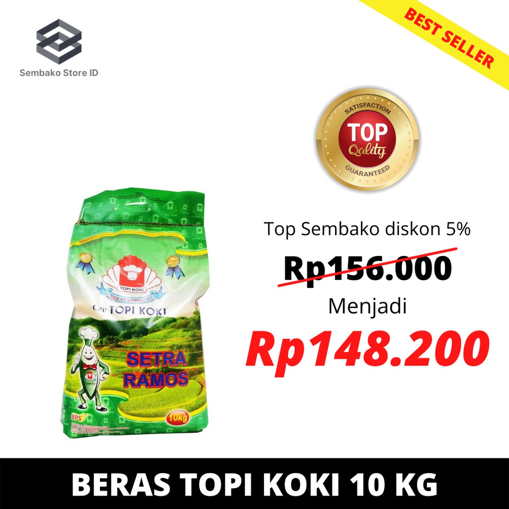 

Beras Topi Koki 10 kg