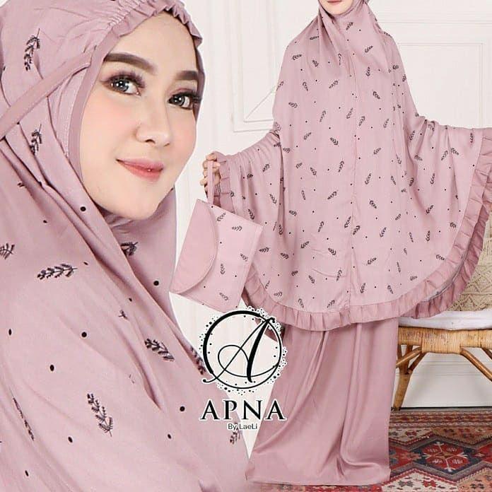 Harga Grosir MUKENAH TRAVEL HIGHLIGHT KHUMAIRA RAYON PREMIUM TALI+LINGKAR KARET ORIGINAL BRAND APNA 