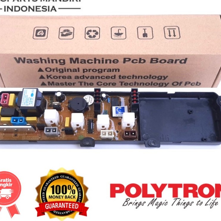 modul mesin cuci polytron PAW 7005 pilar17