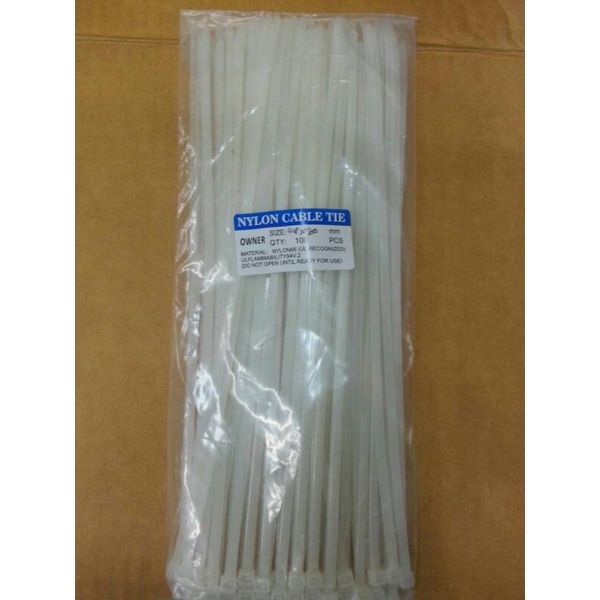 Kabel Ties Cable Ties Kabel Tis Tie Besar Klip 2.5x300mm isi 100Pcs