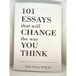 101 essays that Will change the way you think Brianna wiest - English language