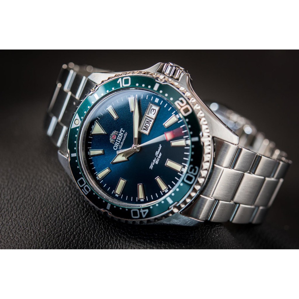 Orient RA-AA0004E Mako III Automatic Divers Green Dial Stainless Steel