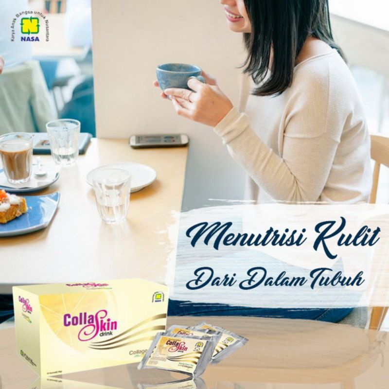 

Collaskin Drink Original NASA - Minuman Kecantikan Mencerahkn kulit Badan dan Wajah