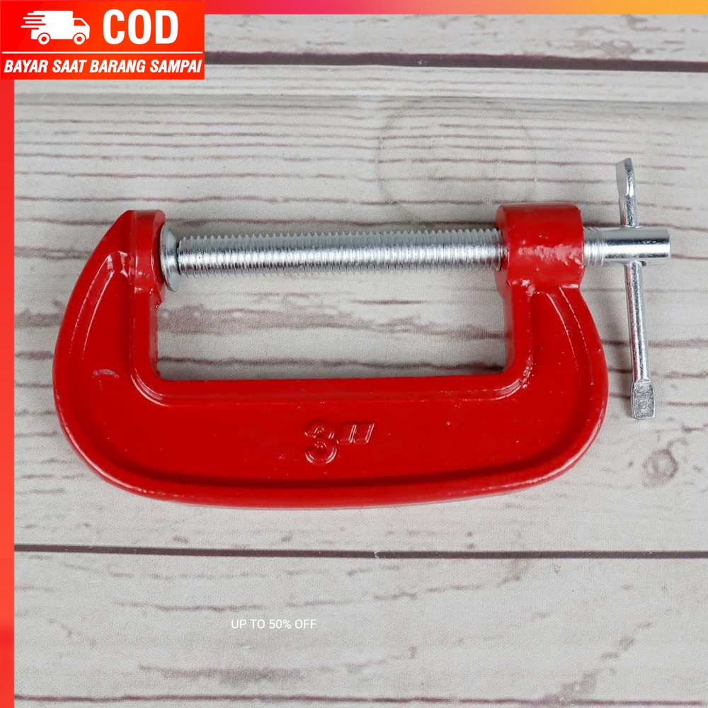 (100% BARANG ORI) Tookie Penjepit Kayu C-Clip Clamp Woodworking Carpentry Gadgets - G3