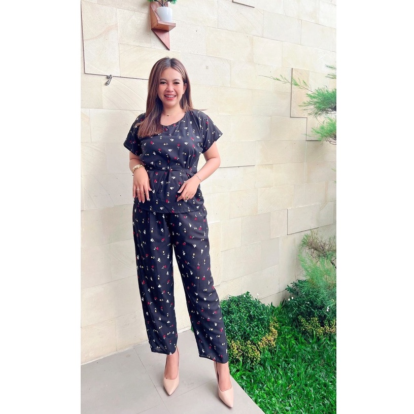 Daster Babydoll Panjang Bali-BD - NAGITA HITAM