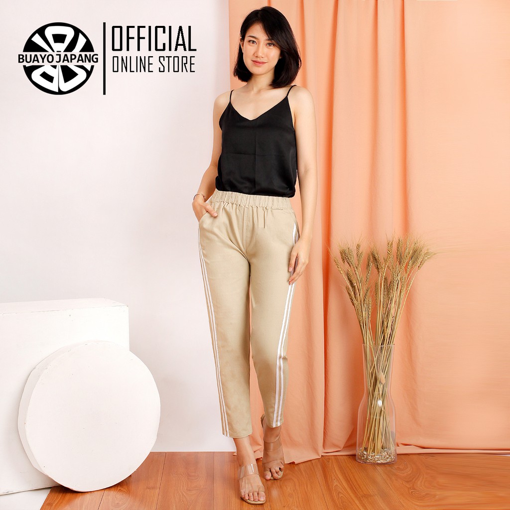 Buayo Japang - Twill Stretch Pants Korean Stripe