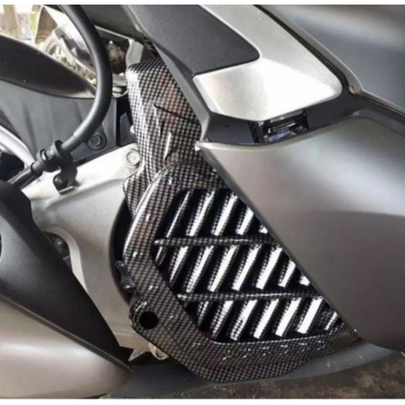 Tutup cover Radiator PCX 150 Lokal Nemo Carbon/karbon 100%Original Nemo Best Quality