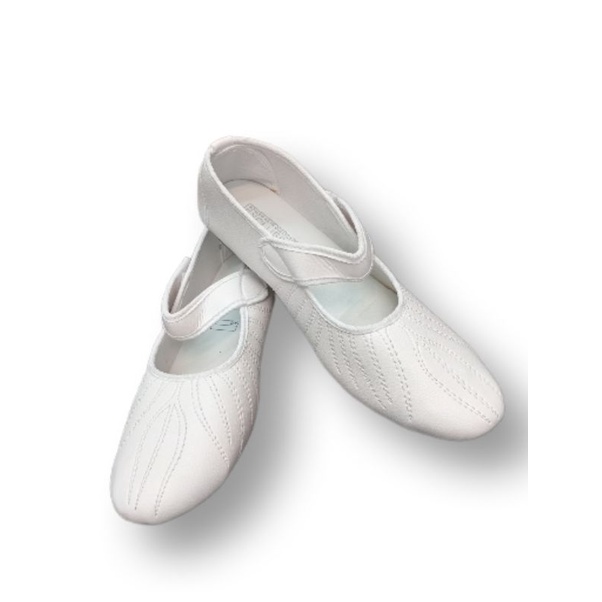 SEPATU AKAR  PUTIH  / POLOS WANITA HAJI DAN UMROH