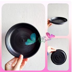 Alas Pot 17 Hitam Tray / Gbl / Eco / Alas Tawon 17 Hitam Tatakan Pot Tawon Pirus Hitam 21 18 Cm