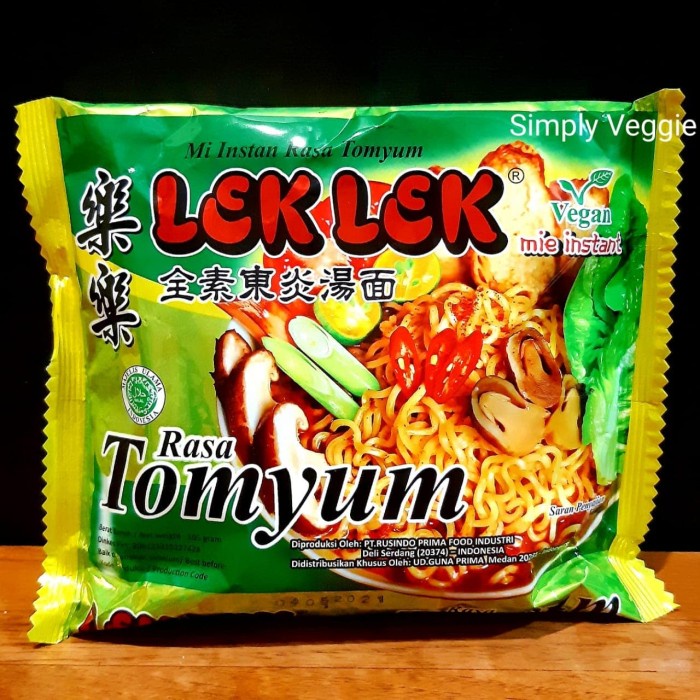 

Ss5g74gfd Lek Lek Mie Instant Vegetarian Rasa Tomyum / Tom Yam / Tomyam Ff04151