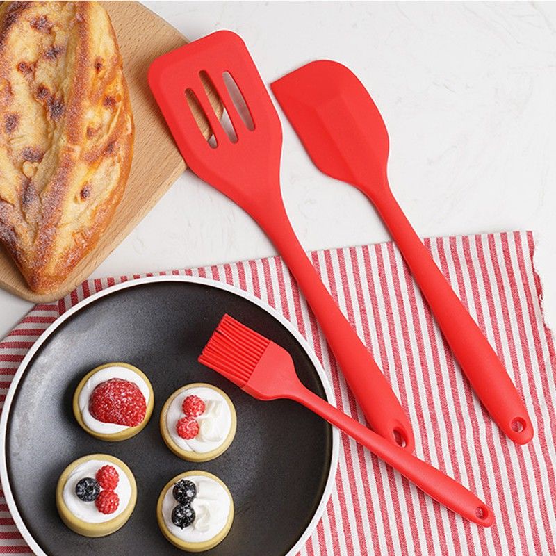 Sutil Silicon Non Stick Cooking Tools Isi 5 Pcs Set Spatula Peralatan Masak Silokon / Silicon Kitchenware