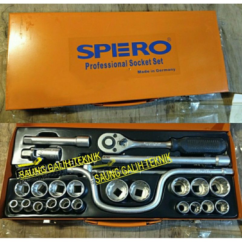 kunci sock set 12 pt spero 1/2 metric socket set