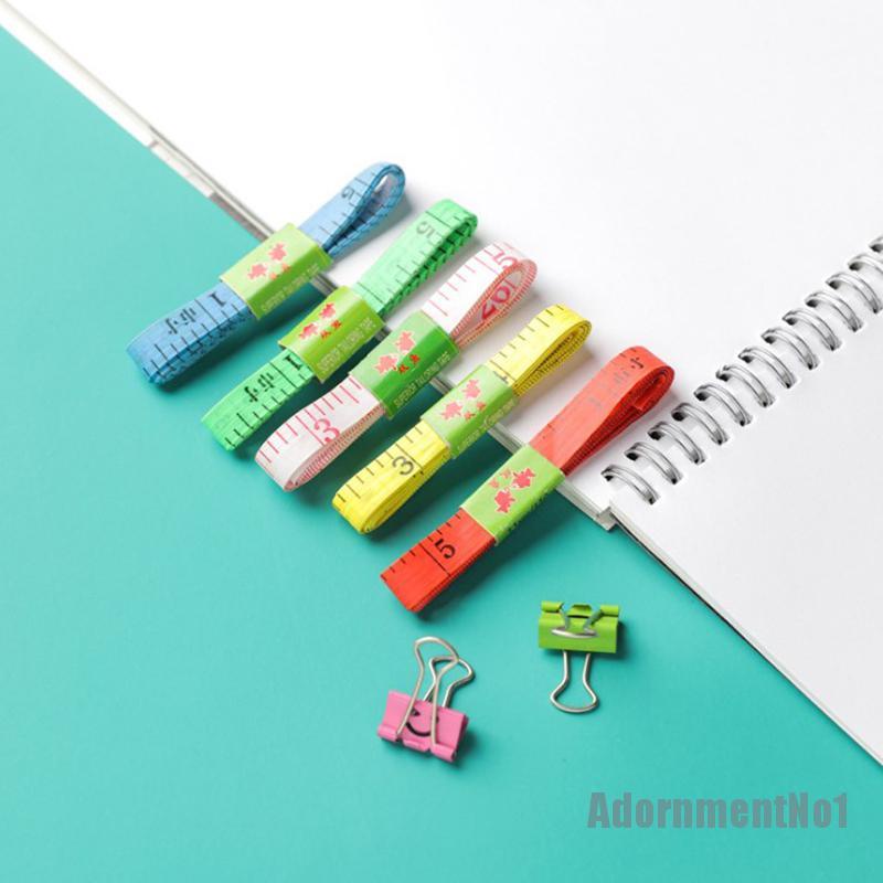 [AdornmentNo1]1.5m Body Measuring Ruler Sewing Tailor Tape Measure Mini Soft Flat Ruler