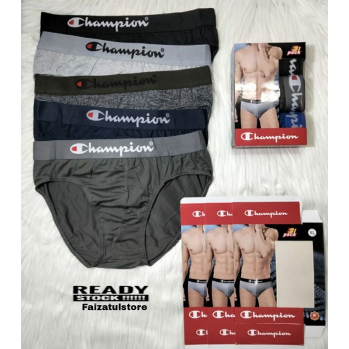 Celana Dalam Pria 3pcs Champion Celana Dalam Pria Pakaian Dalam Pria