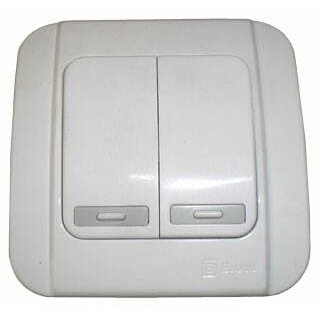 Saklar Broco - Saklar - Perlengkapan Listrik Saklar Broco Galleo Double Switch Produk Terbaik