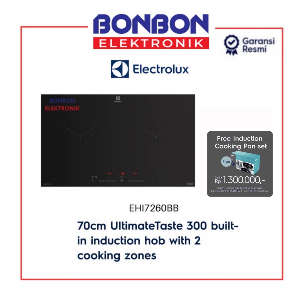 Electrolux Built-in Induction Hob EHI7260BB 70cm Kompor Tanam Induksi