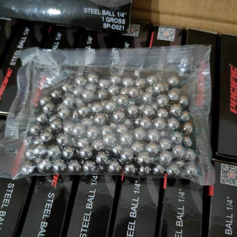 Gotri/Pelor Sepeda 3/16" (4.76mm) & 1/4" (6.3mm) Isi 144 Pcs – Pacific SP-D520 SP-D521 / Unicycle – 