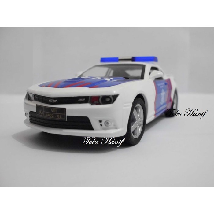Diecast Miniatur Replika Mobil Camaro Polisi Indonesia Patwal