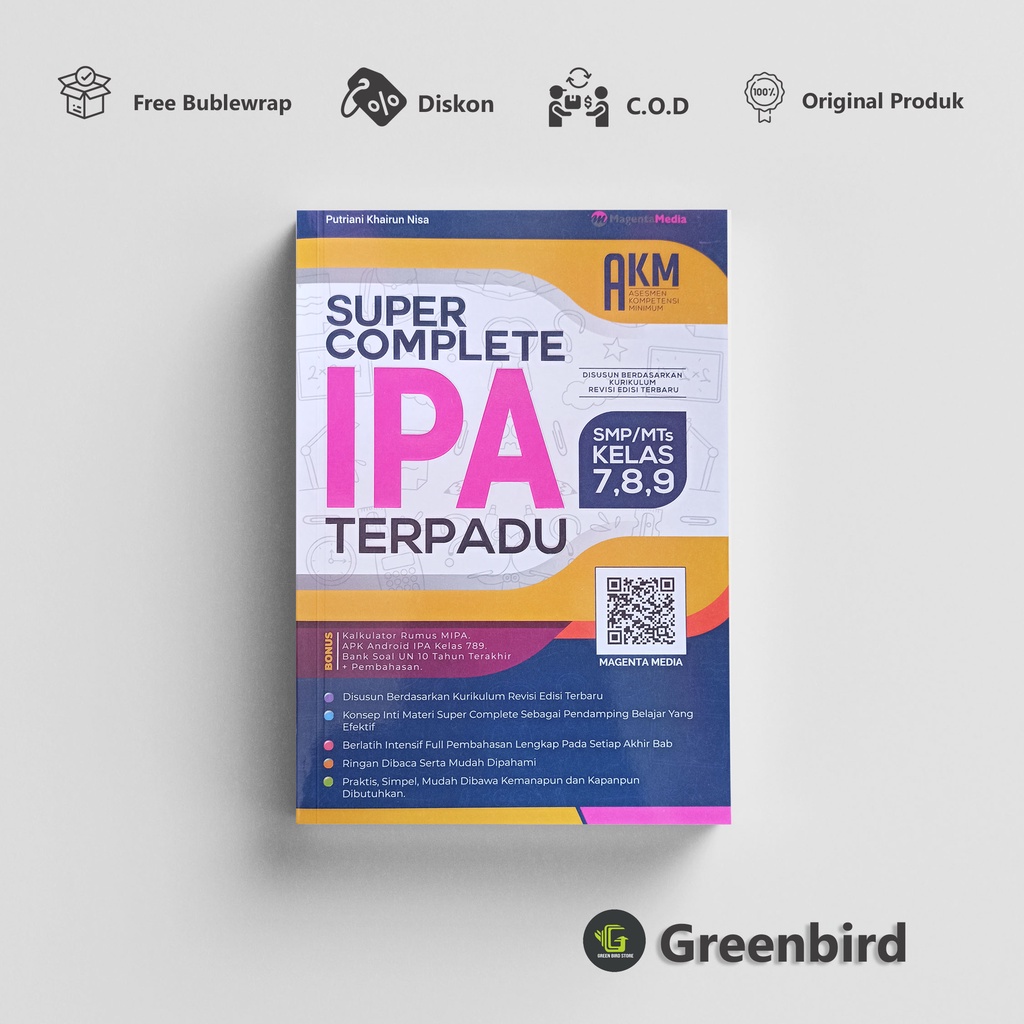BUKU RUMUS SMP - BUKU PELAJARAN SMP - SUPER COMPLETE IPA TERPADU SMP KELAS 7, 8, 9 - Magenta