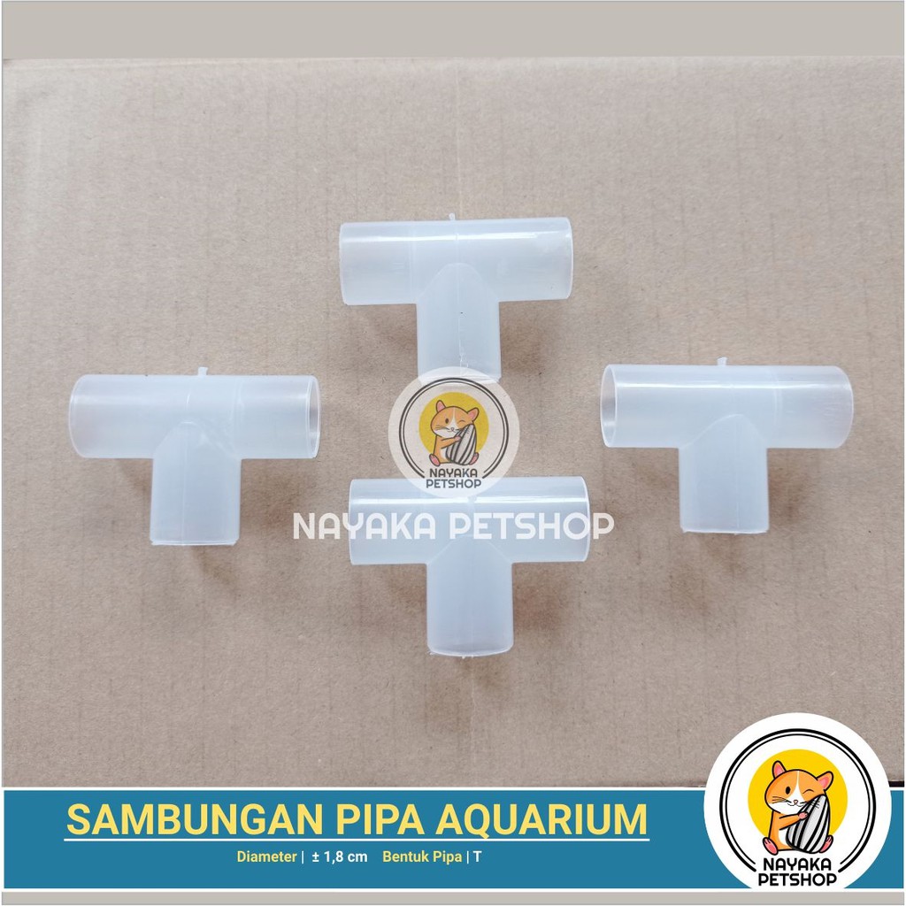 Sambungan Pipa Aquarium Bentuk - T Knee Keni Pipa Aquascape Pipa Shock Sok