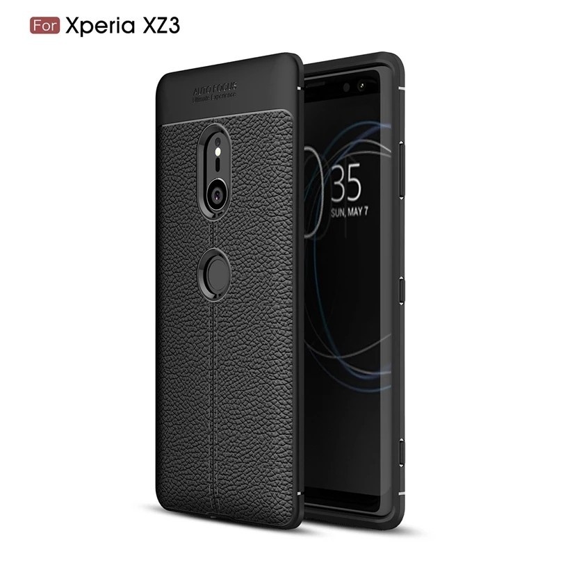 CASE AUTOFOCUS SONY XZ3 XZ 3 CASE CARBON LEATHER FULL PROTECTION