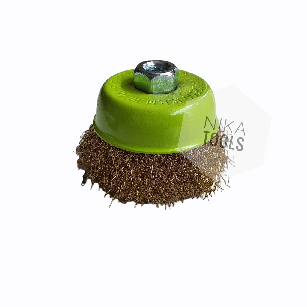 Cup Brush 3&quot; Kuningan Doziro Sikat Mangkok Kuningan 3 Inch