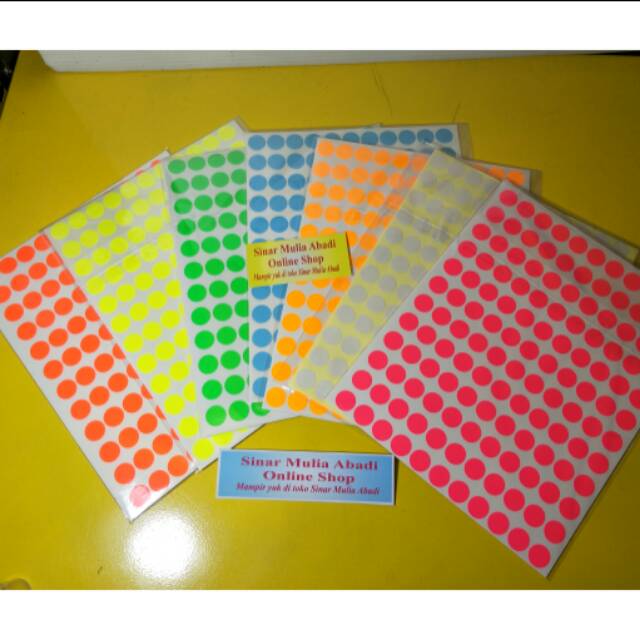 

Stiker Label Sticker Bulat 13 mm Diameter 13mm / bungkus isi 660 stiker