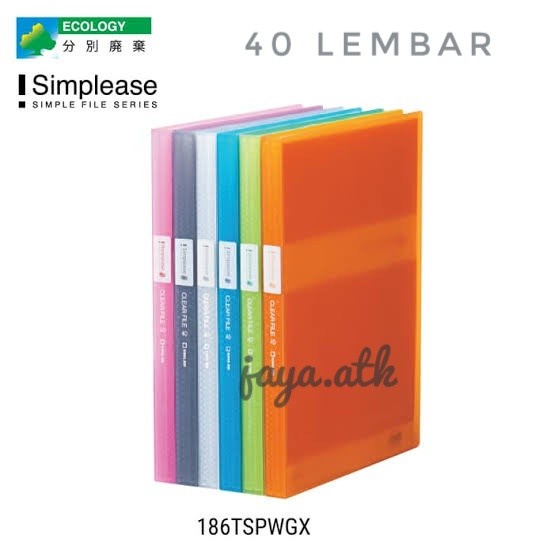 

READY MAP PLASTIK DOKUMEN CLEAR HOLDER A4 40 LEMBAR DOCUMENT KEEPER 186TSPWG BERMUTU