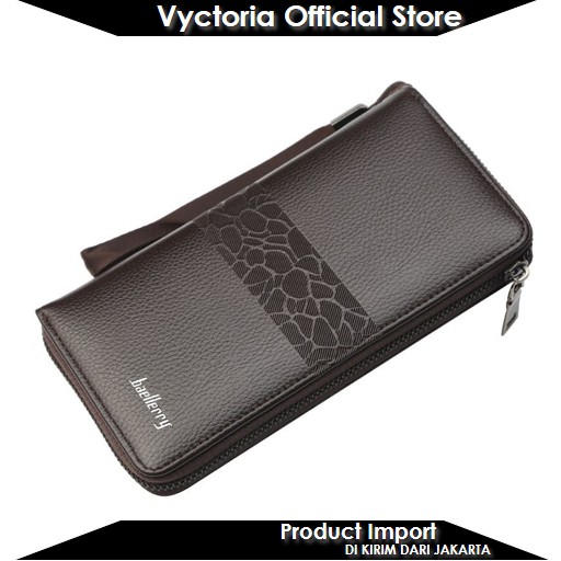 (COD) Vyctoria VOS6085 Dompet Panjang Pria Baellerry Terbaru Man Wallet Import JTF6085 CR7606 EL4011 6085 7606 4011