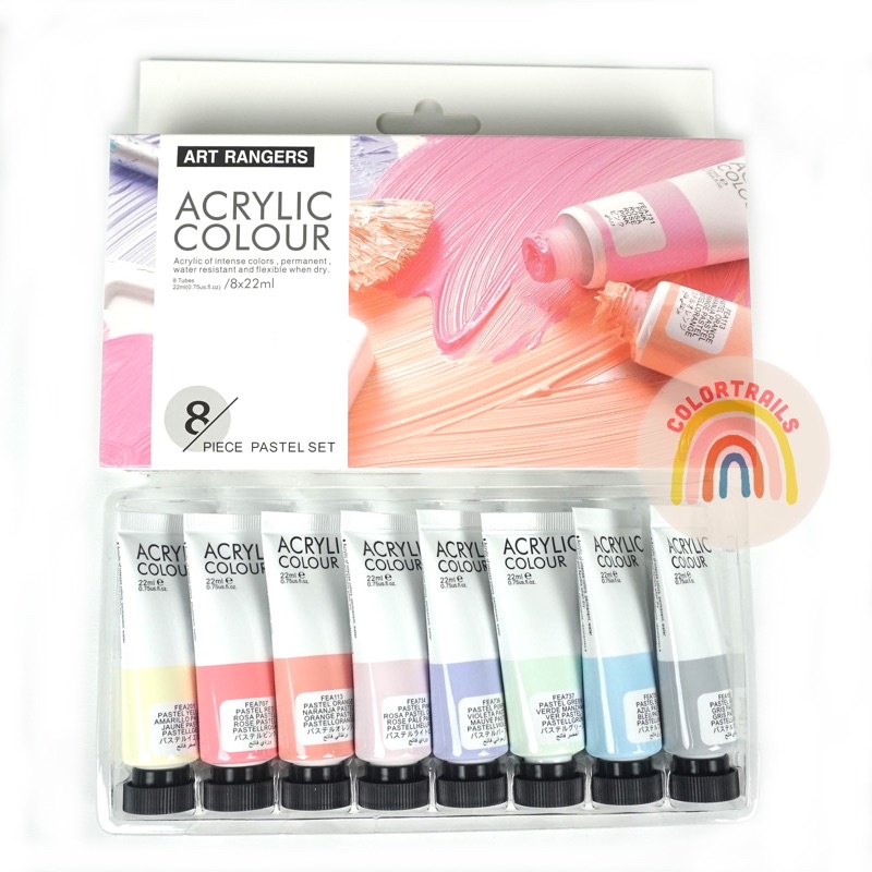 

Art Rangers Pastel Acrylic Paint Set 8x22ML 6x75ML Cat Akrilik