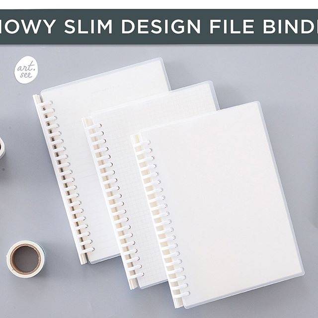 

Snowy Slim Design File Binder