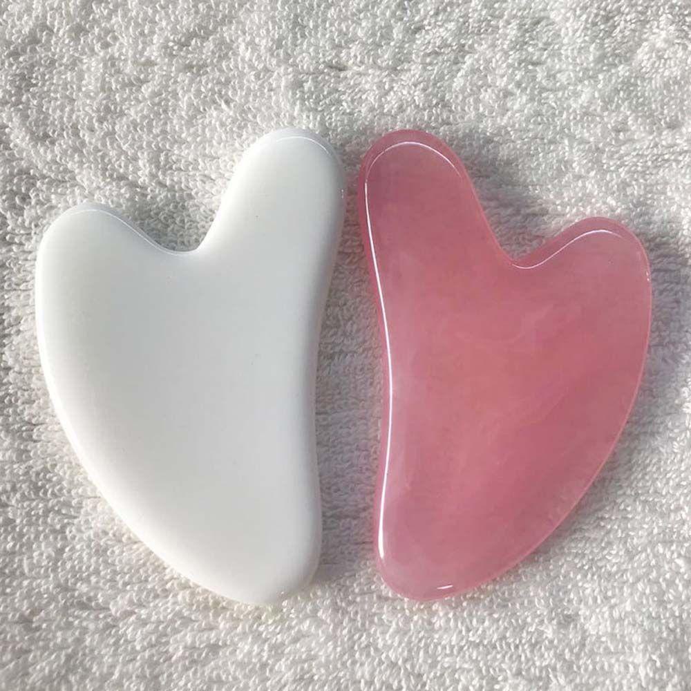 SKJK   Gua Sha Papan SPA Cewek Resin Alami Perawatan Kulit Tubuh Titik Akupuntur Face Lift Alat Pijat